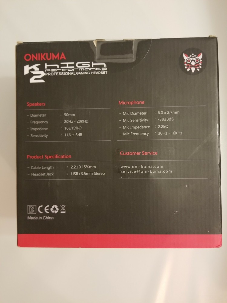 Onikuma K2 Professional Gaming Headset