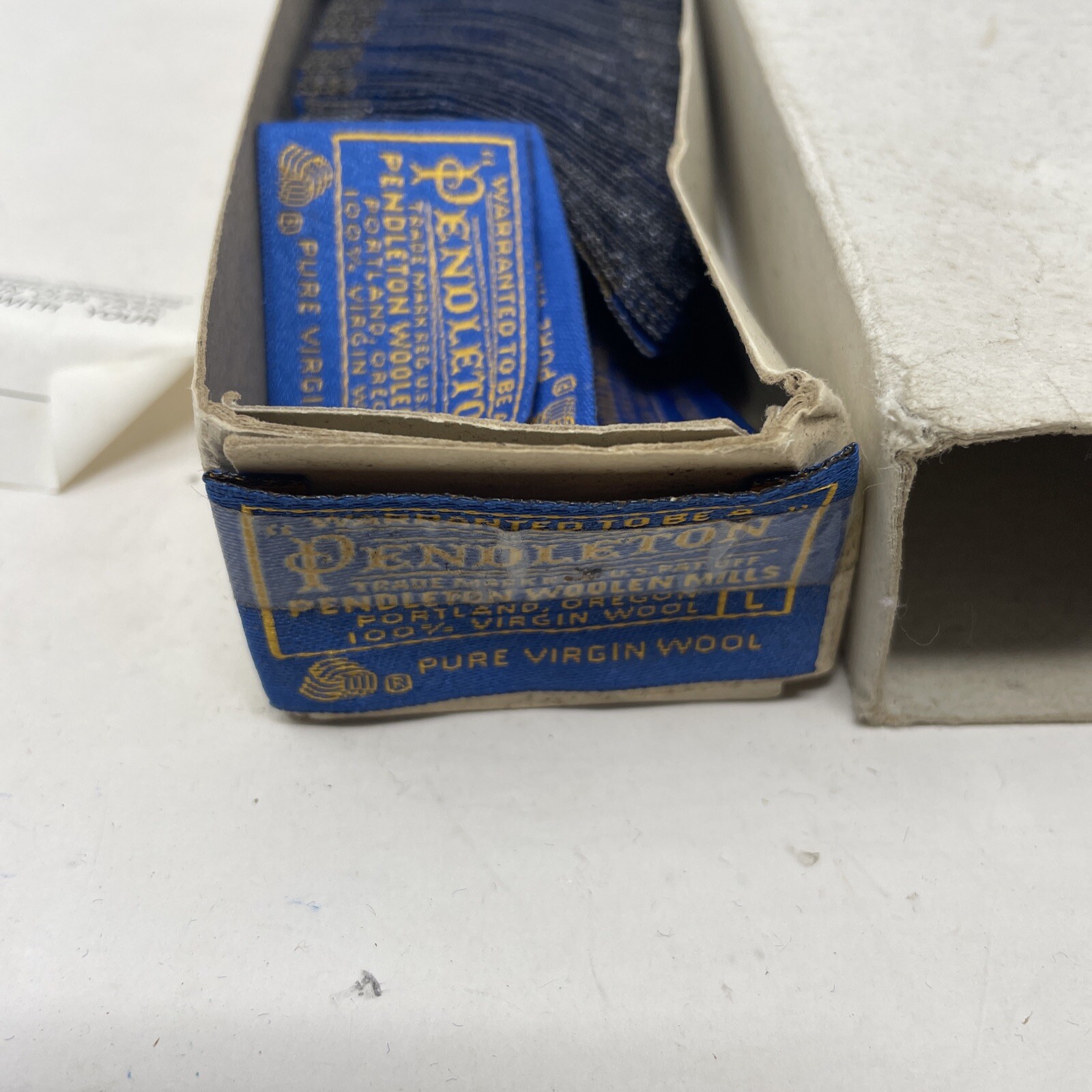 Vintage NOS Pendleton Label Size “L” Rare Crafts Multiple Available
