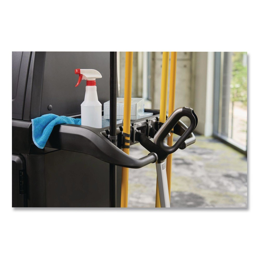 Rubbermaid Commercial 2202571 Plastic Vacuum Holder - Black (6/Carton) New