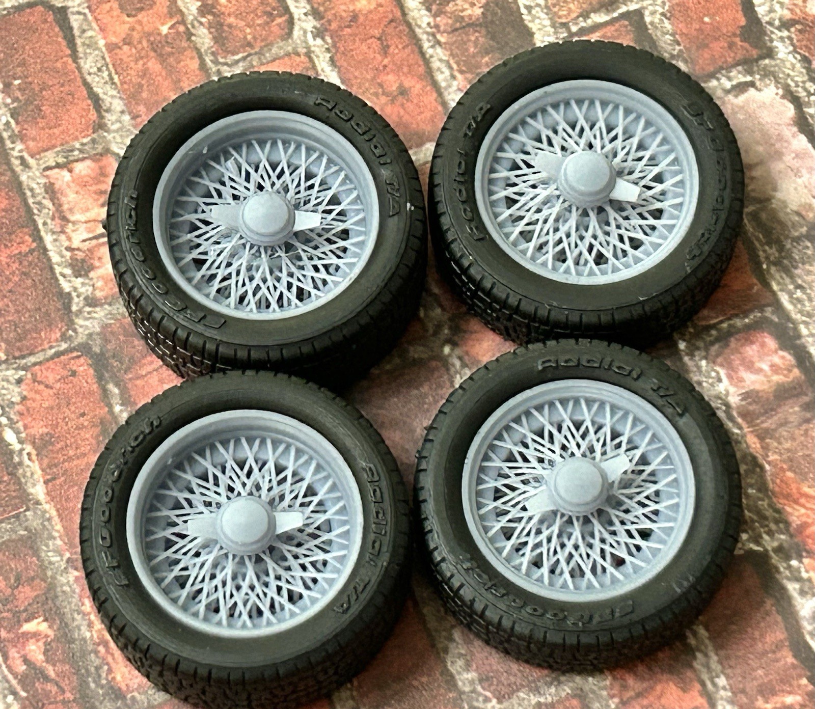 1/24 Scale: 18-inch “Wire Jaguar” Resin Wheels For Sports Cars