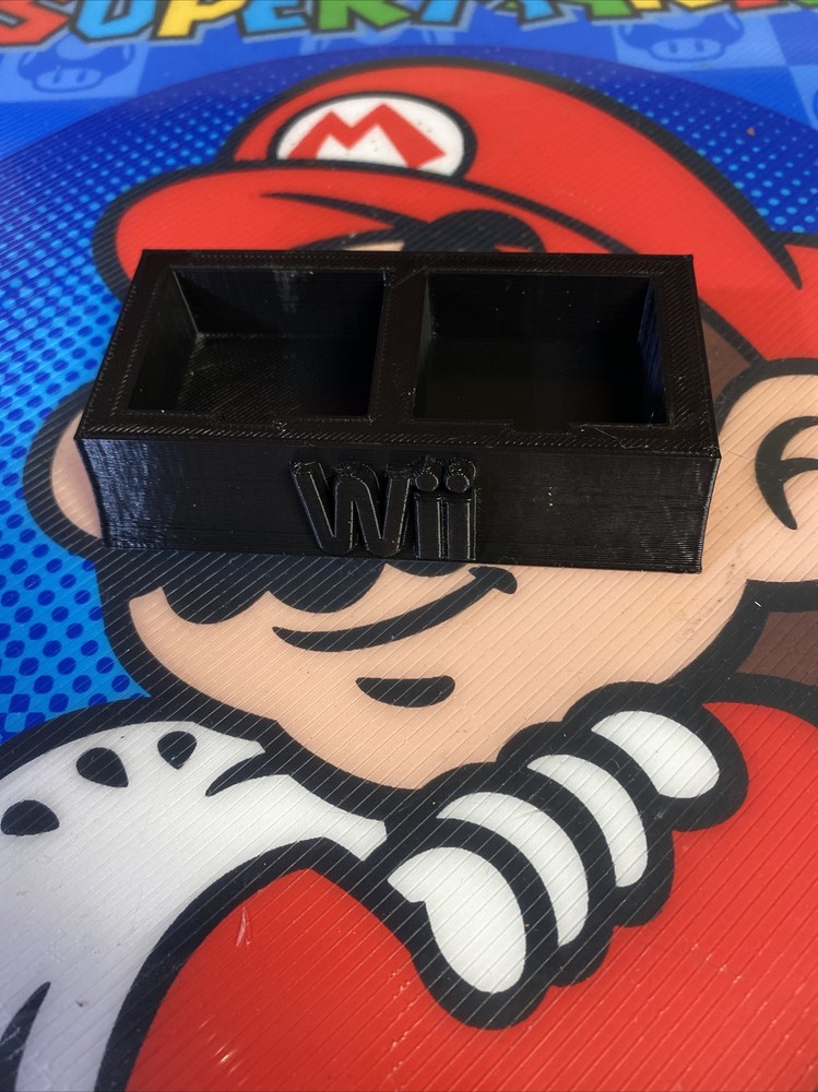 Wii Controller Stand, Holds 2 Wiimotes for Display or Storage! 3D Printed!