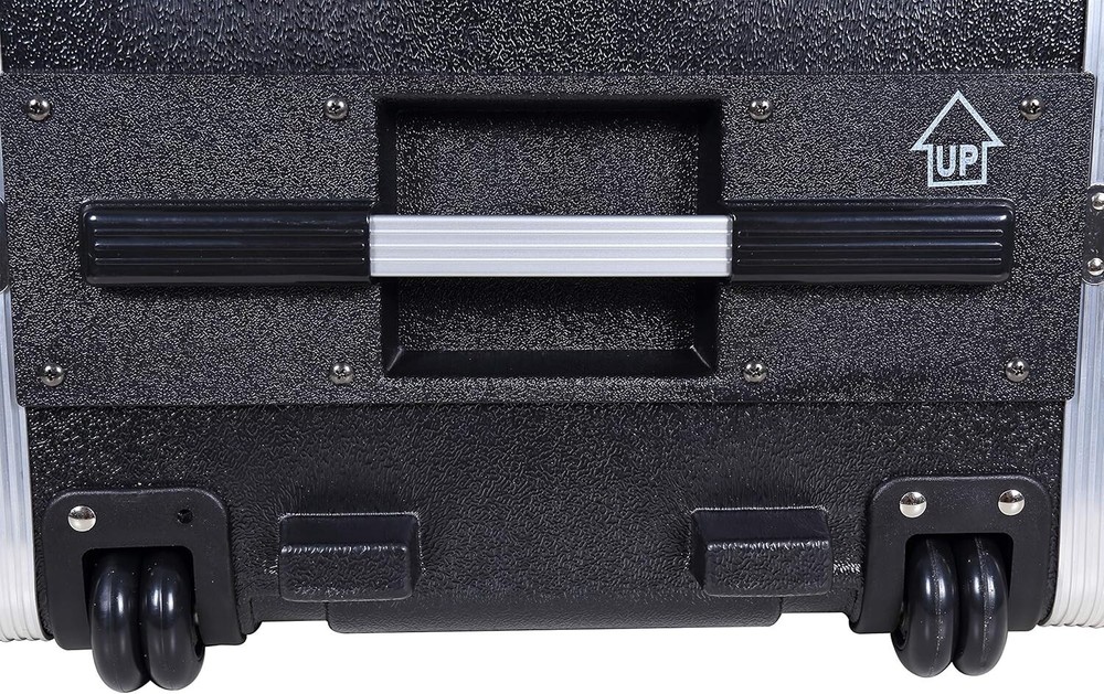 Crossrock Stackable 5U Rack Case, Standard 19.25” Depth, Polyethylene Hard-Black