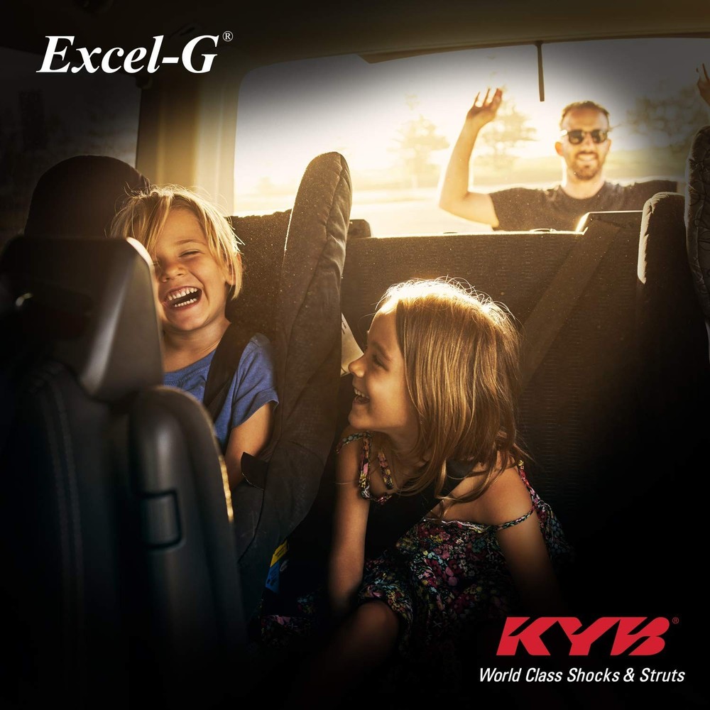 KYB 349070 Excel-G Gas Shock, Black , Silver
