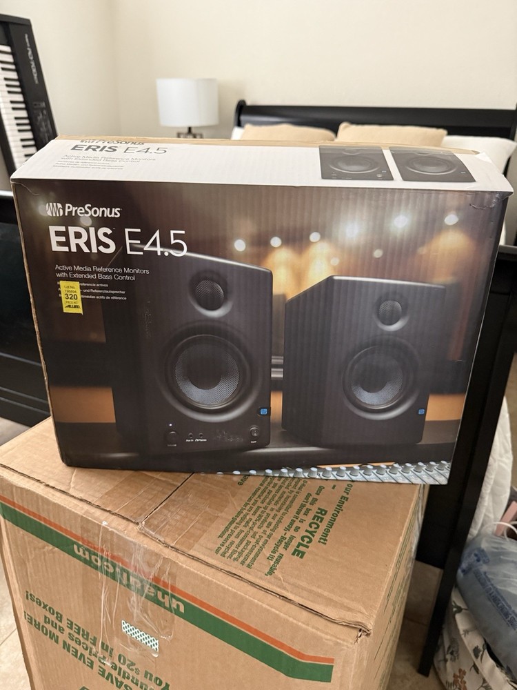 PreSonus Eris E4.5 Monitors & AudioBox USB 96 Interface with Cables, Guides