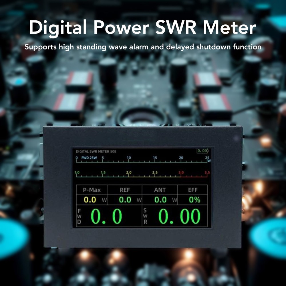 200W Digital Power SWR Meter With UHF Interface IPS Touch Screen Standing Wave ⊹