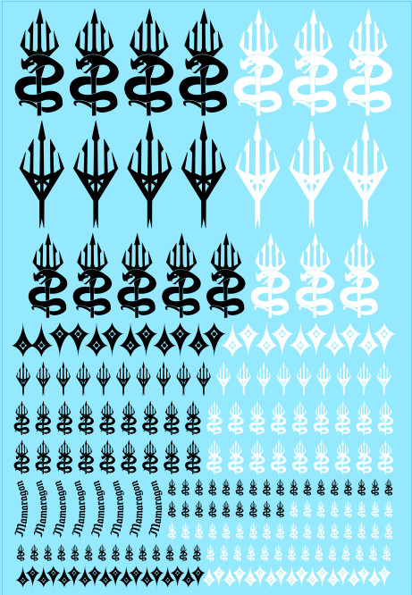 A6 - Snake Trident Mech Knights Transfer Sheet