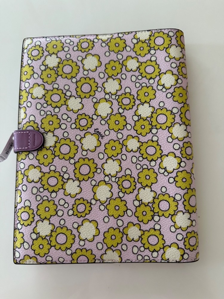 COACH NOTEBOOK LILY FLOWERS CBM00 NWT