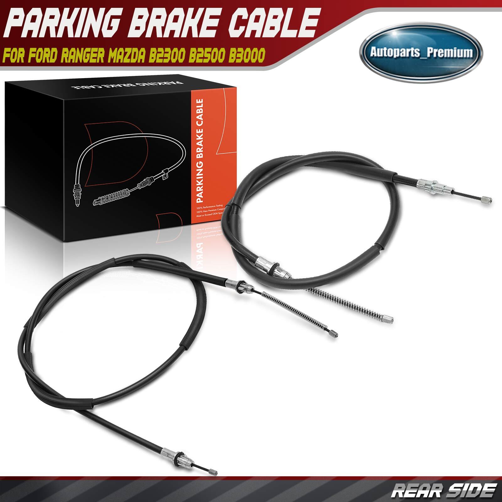 New Rear LH & RH Parking Brake Cable for Ford Ranger 1993-2002 Mazda B2300 B2500