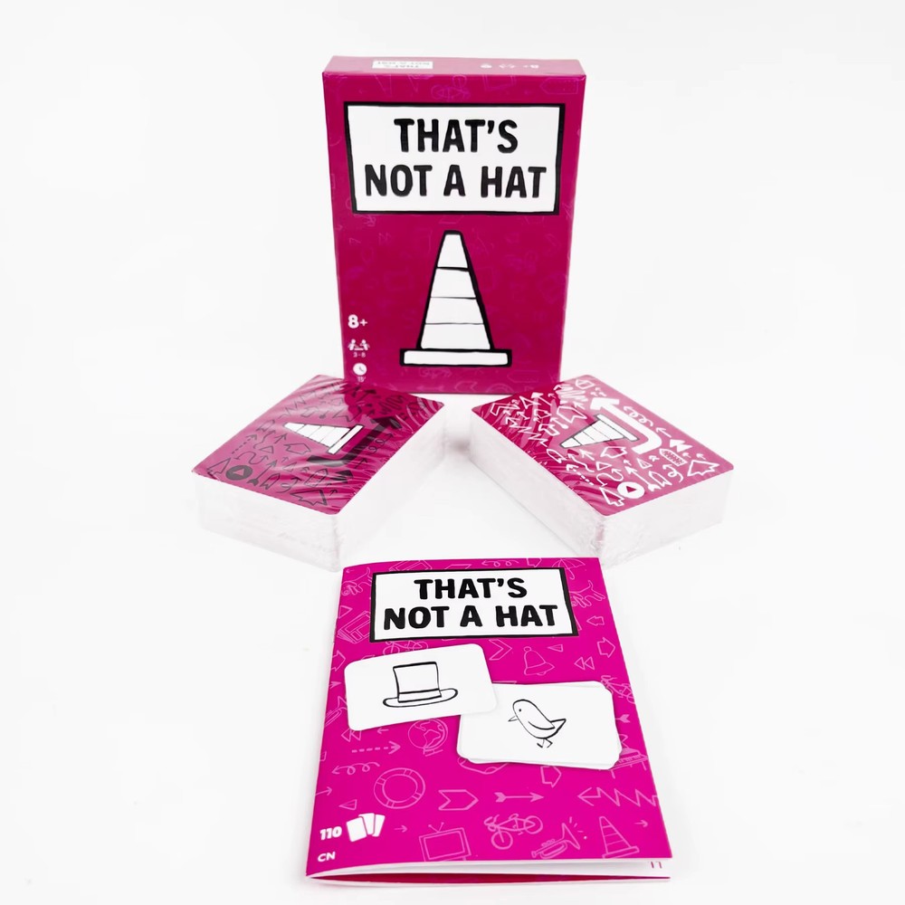 3x That's Not a Hat - Fun Bluffing & Memory Party Game for All Ages Components