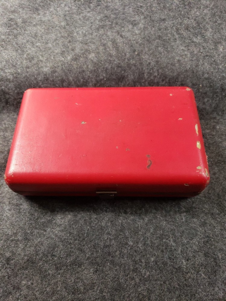 Starrett universal dial test indicator Plunger Back Rods Tips & Case C13B5)