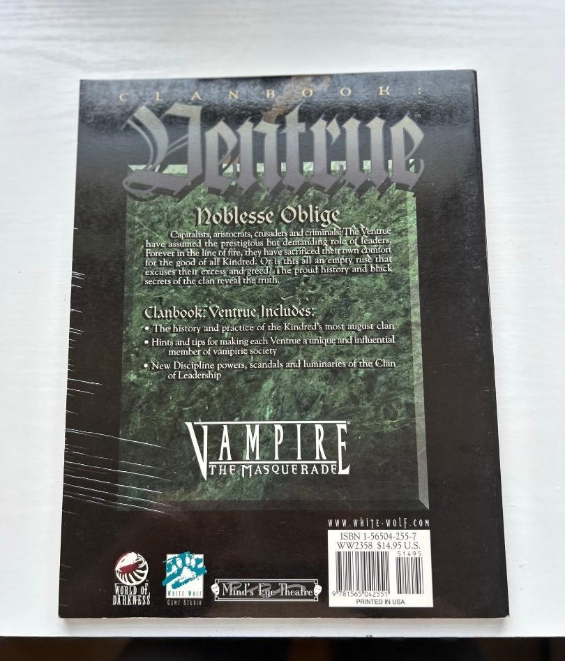 Clanbook: Ventrue