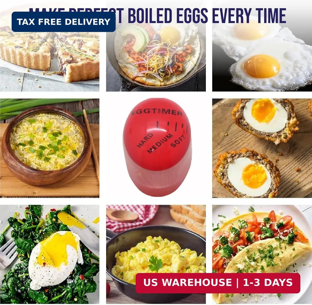 Egg Timer for Boiling Eggs (2 pcs) - Color Changing Indicator for