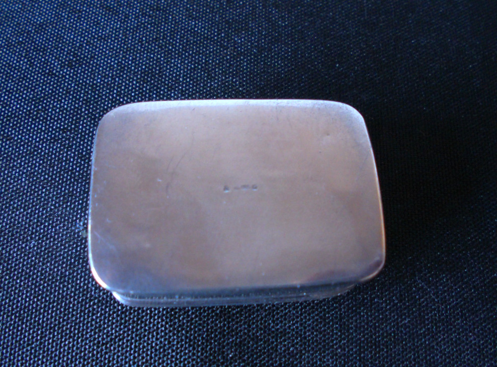 Solid Silver Snuff Box Imported from Denmark Dated from 1906 to Sheffield