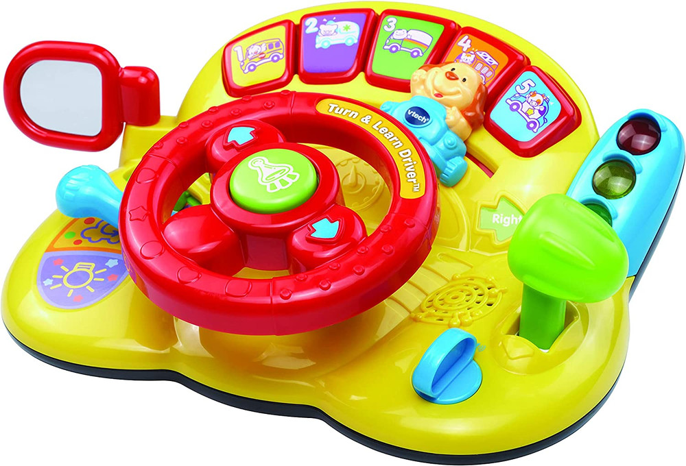 VTech Turn and Learn Driver Toy - Interactive Yellow Learning Vehicle