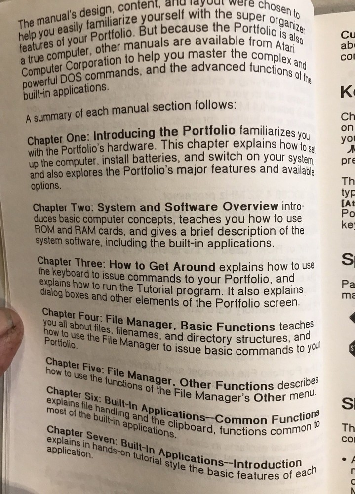 Atari Portfolio FILE MANAGER MANUAL Atari PROGRAM CARTRIDGE NOT INCLUDED