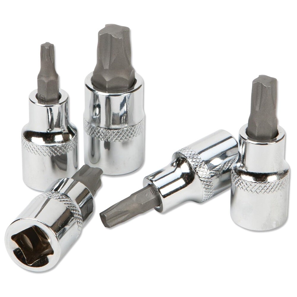Performance Tool W13500 Mortorq Bit Socket Set, 5Pc - Professional Grade Torx...