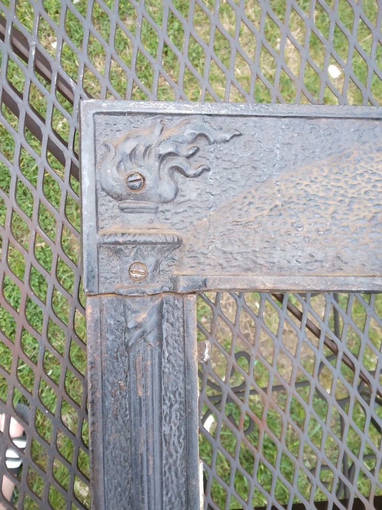 Antique Victorian Cast Iron Fireplace Surround