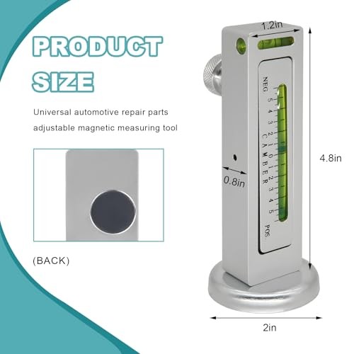 Adjustable Magnetic Gauge Tool, Wheel Camber Castor Strut Alignment Tool with