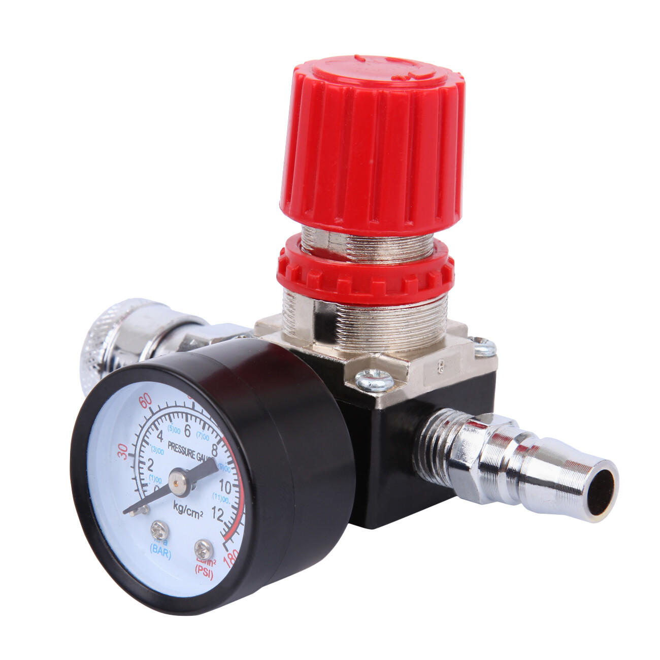 1/4" 175PSI Air Pressure Regulator For Air Compressor System Pressure Gauge
