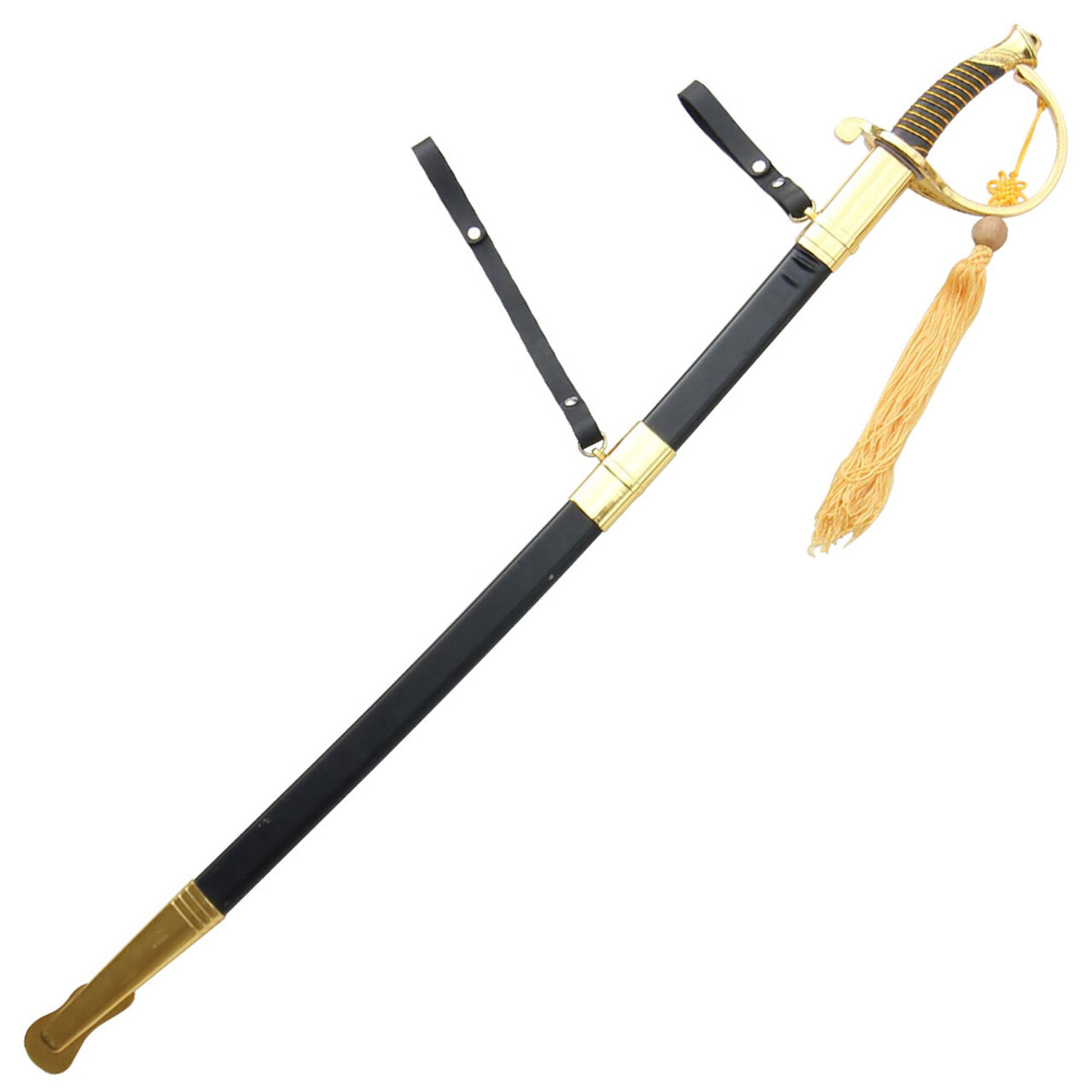 Decorated Calvary Saber Frog Belt Holder, 2 Piece Set Genuine Leather - 9 Colors