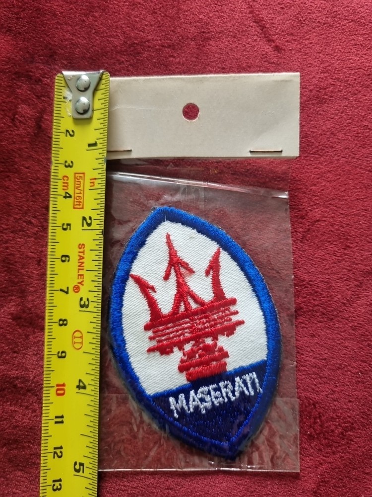 Vintage Maserati Embroidered Patch Collectable