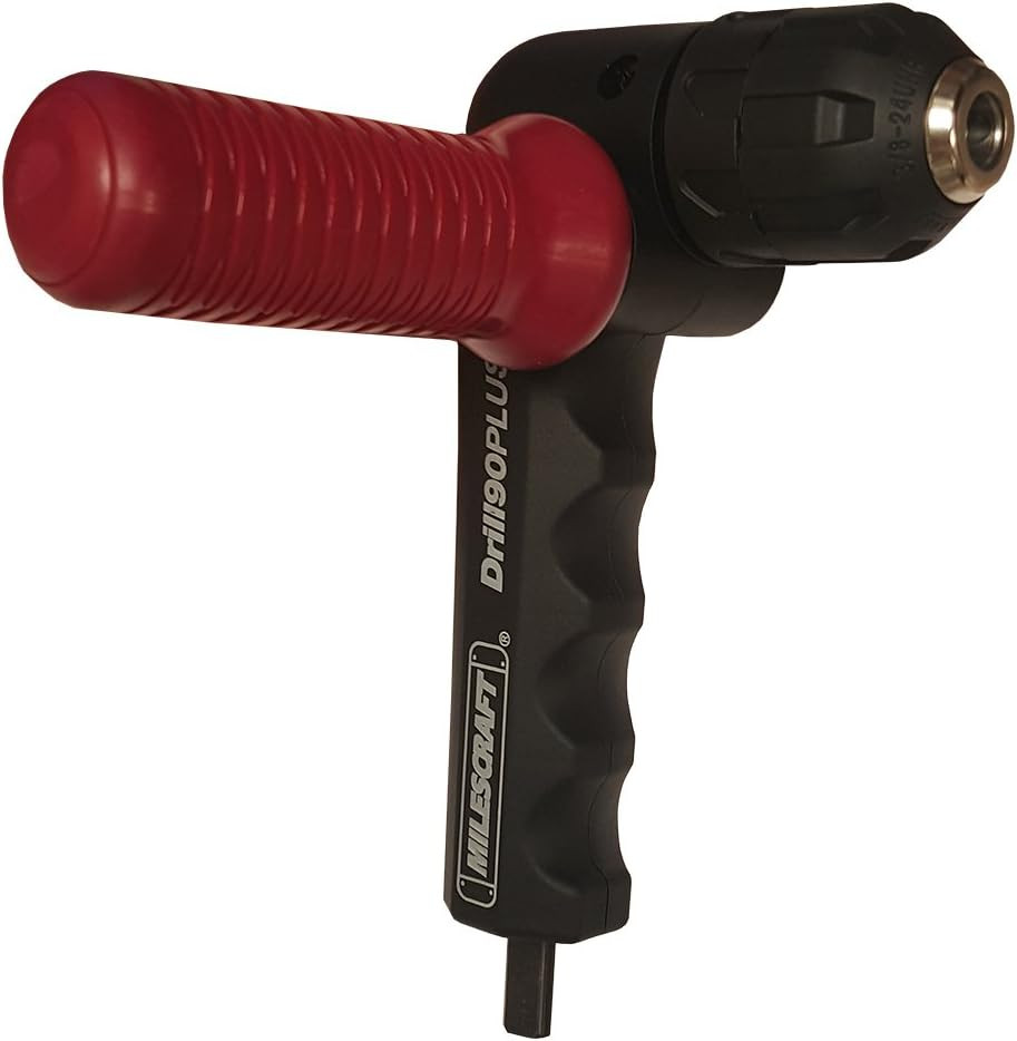 1304 Drill90Plus - Right Angle Drill Attachment,Black Red