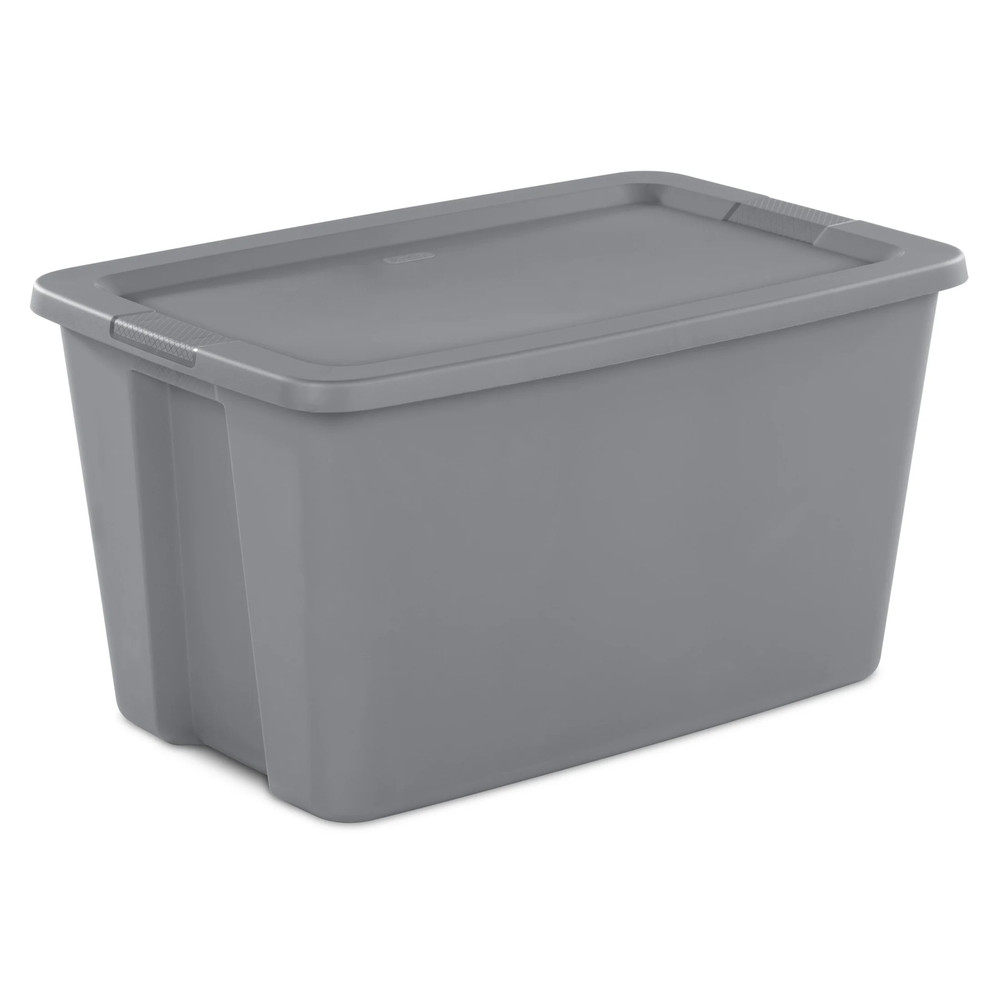 30 Gallon Extra-Large Storage Bin, Durable Plastic Storage Container with Snap-O