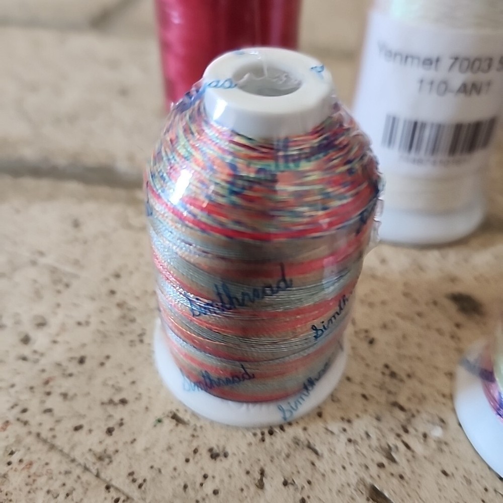 7 Spools Machine Embroidery Thread..Simthread, Unbranded