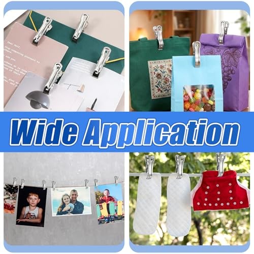 200Pcs Stainless Steel Garden Clips Large Open Greenhouse