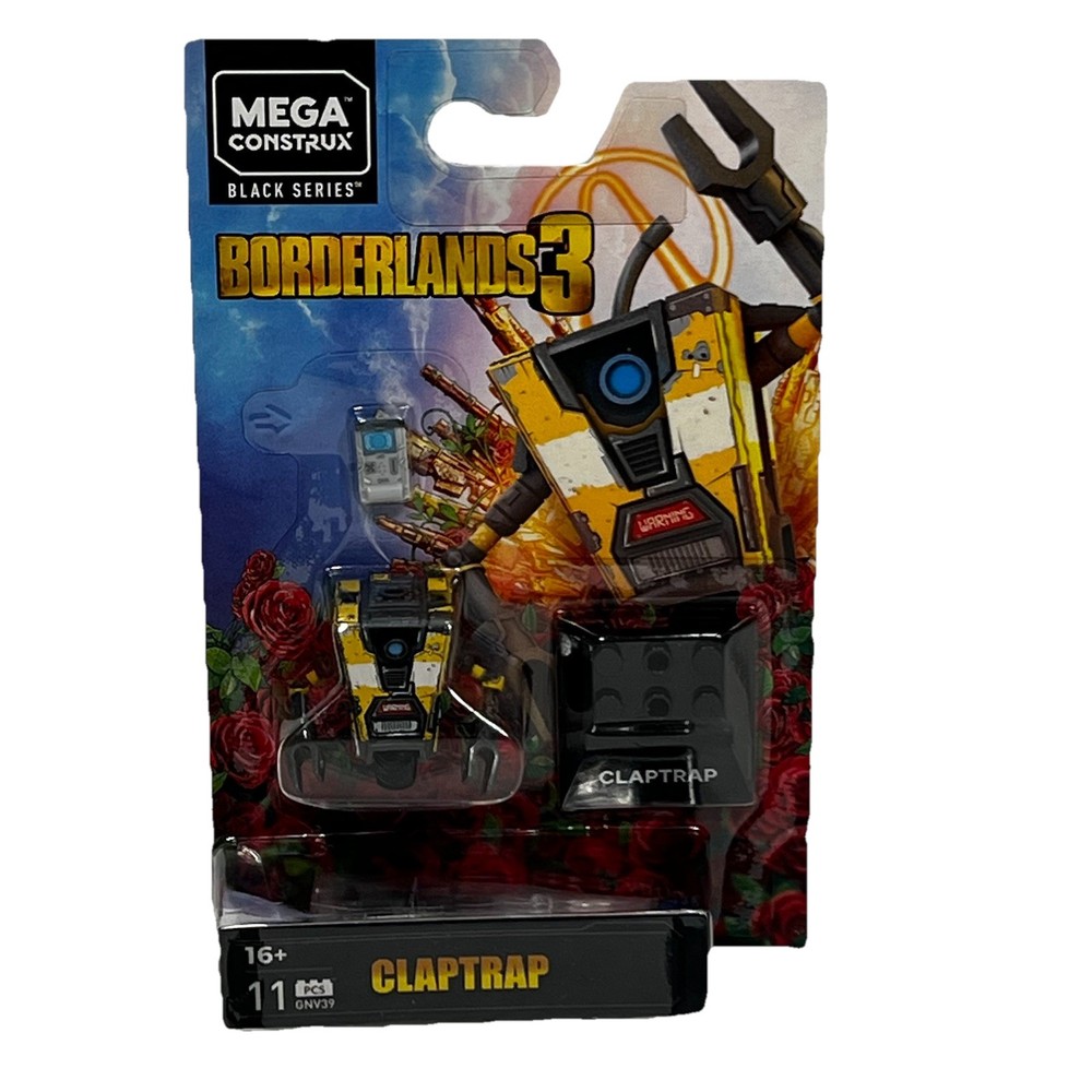 Mega Construx Borderlands 3 Claptrap Black Series