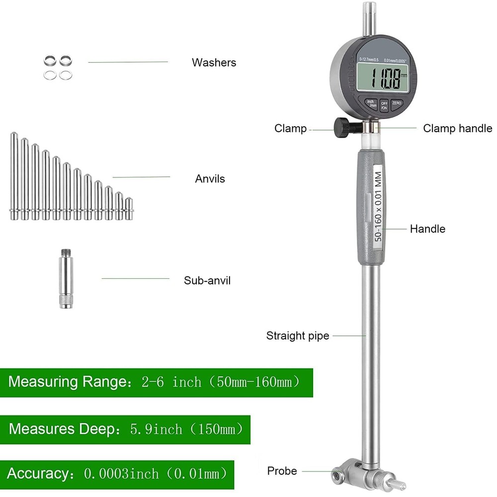 Digital Dial Indicator Bore Gauges Display Gauge