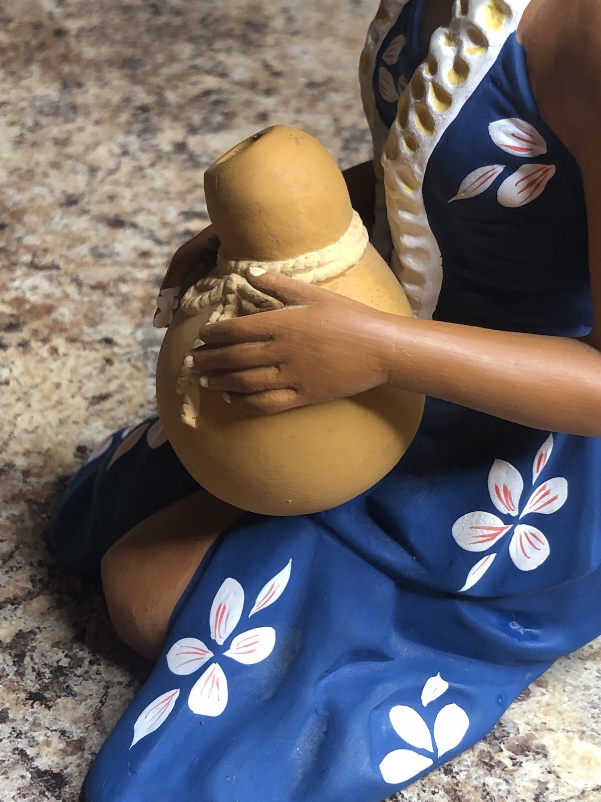 Very Rare 1950’s Hakata Urasaki Hawaii Hula Doll With IPU Made In Japan Damaged