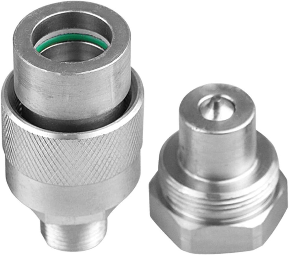 Brand New 3/8 Inch Hydraulic Quick Coupler Set Silver
