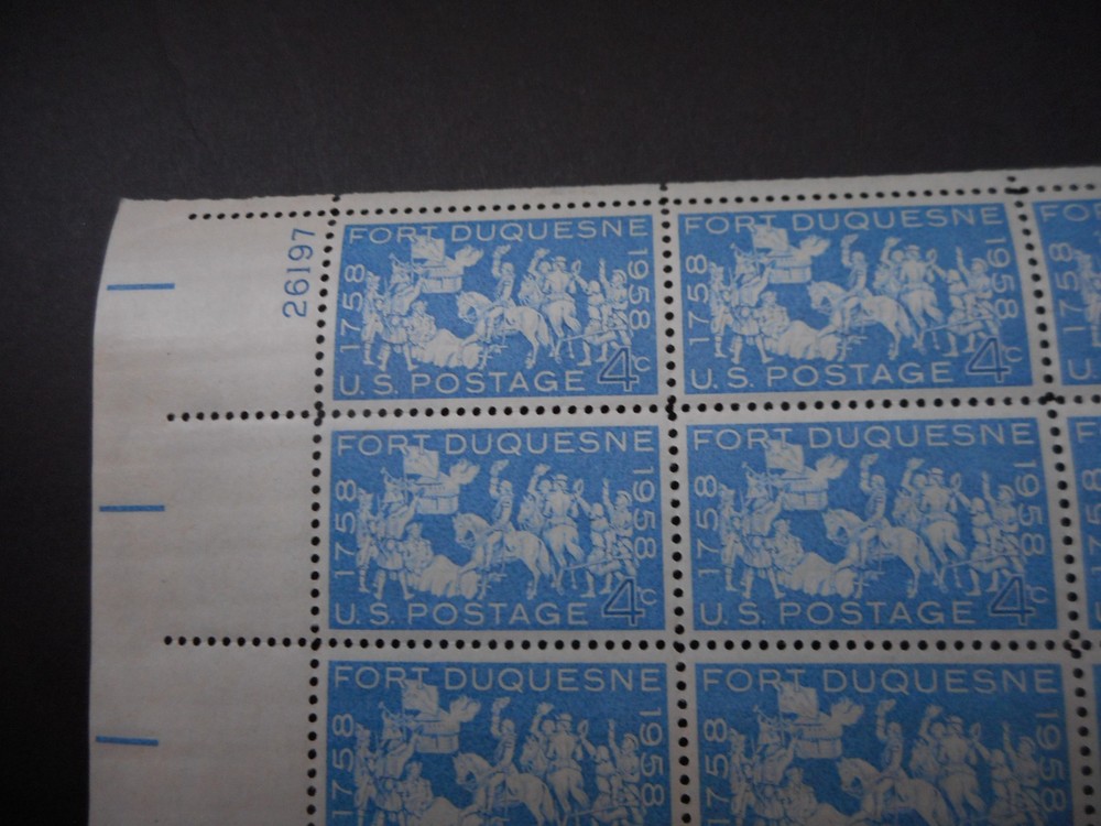Scott 1123, 4 cent, Fort Dusquesne, Sheet