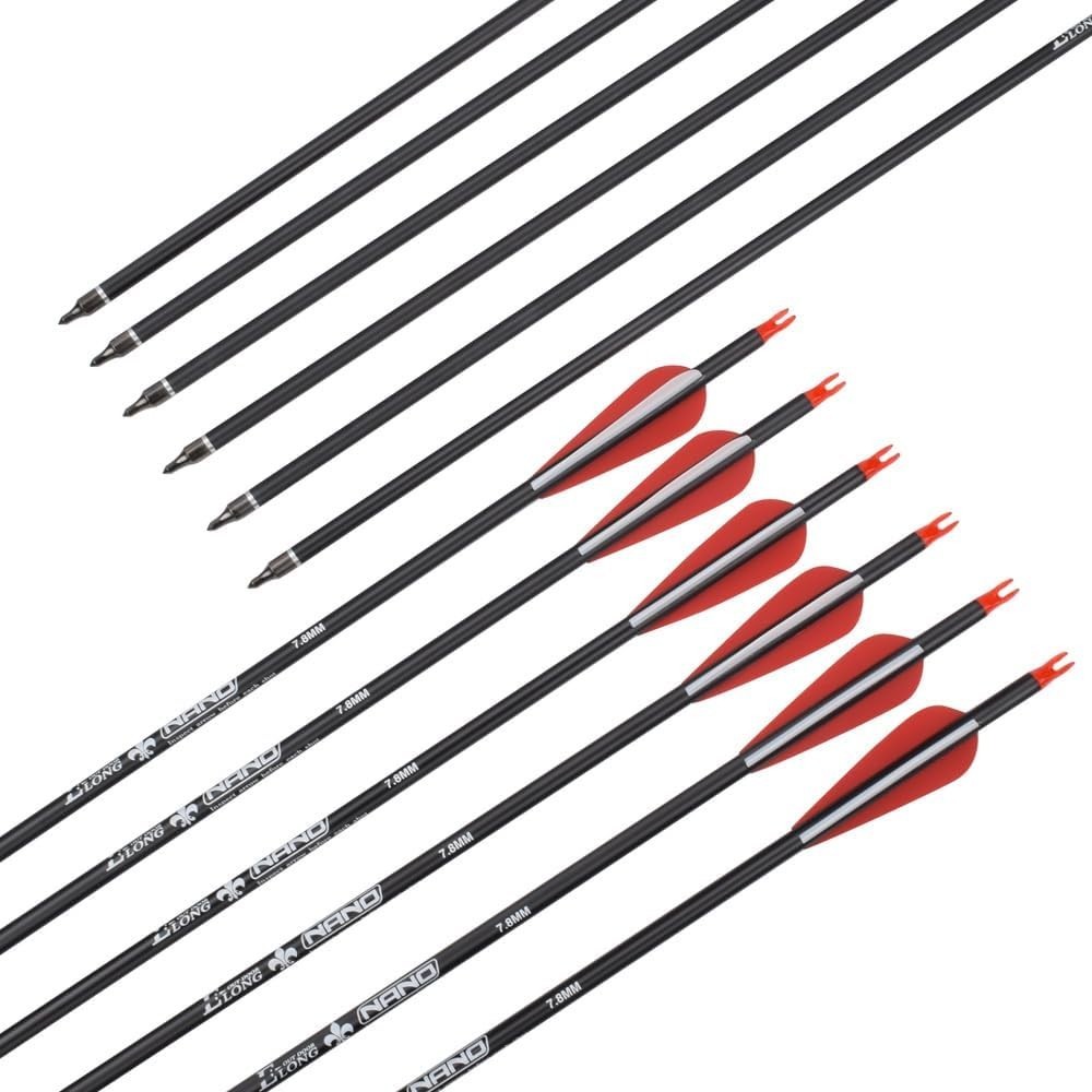 Carbon Arrow Set 12-Pack for Target Practice