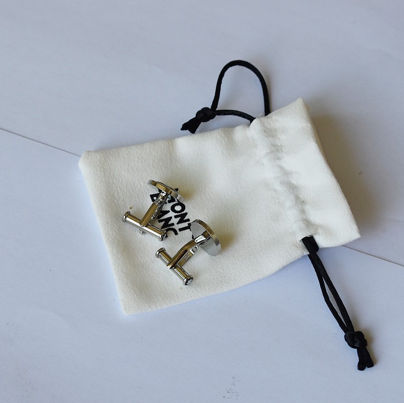 Montblanc Star Round Cufflinks,Stainless Steel Cufflinks,MB116661 No box