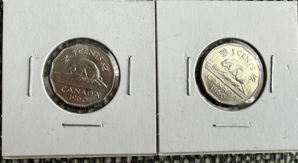 1 Uncirculated 1960 5 CENT CANADA COIN