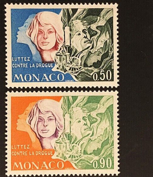 Monaco  Scott # 862 - 863 Mint Never Hinged 1973 Complete Set