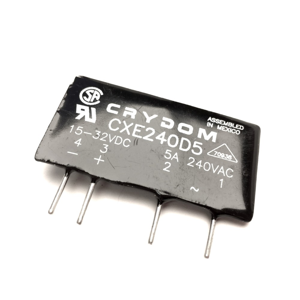 Crydom CXE240D5 Solid State Relay 15-32VDC Input 240VAC 5A Load Rating PCB Mount