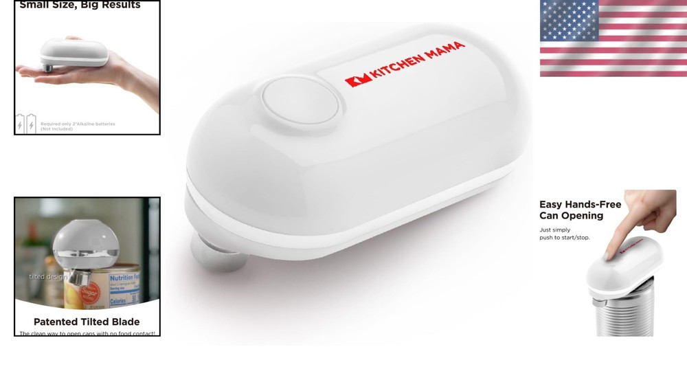 Smooth Edge Can Opener: Easy One-Press Operation