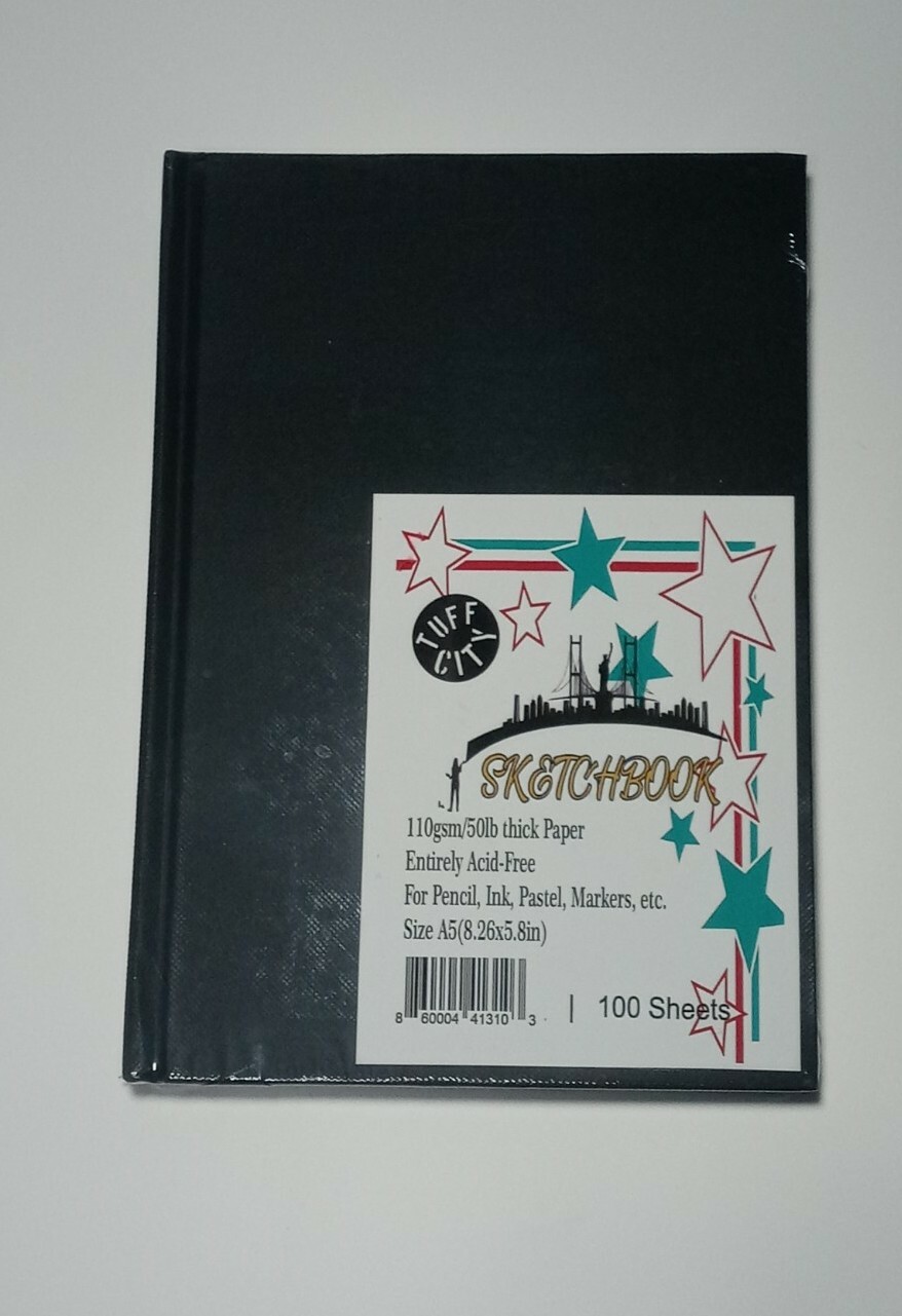 SKETCHBOOKS - (TUFF CITY SKETCHBOOK) Professional quality 200 pages (5.5X8.2)