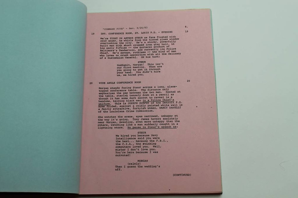 COMMAND 5 / Anthony Spinner 1983 Screenplay, Wings Hauser & John Matuszak