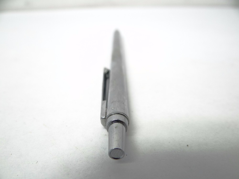 Silver Metal Retractable Pointer Pen for Professors & Instructors -Made in Japan
