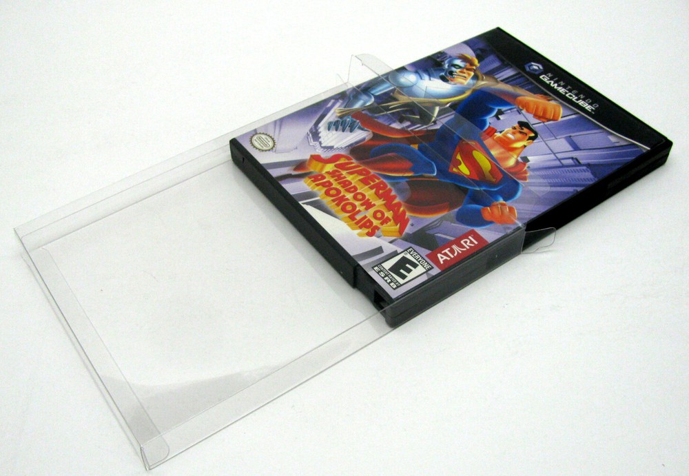 25X NINTENDO GAMECUBE CIB GAMES - CLEAR PLASTIC PROTECTIVE BOX PROTECTORS CASE