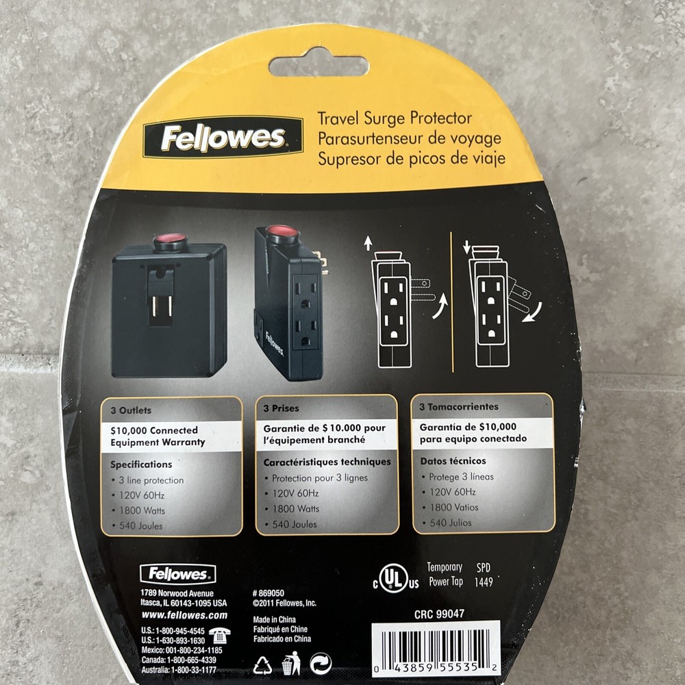 Fellowes Travel Surge Protector