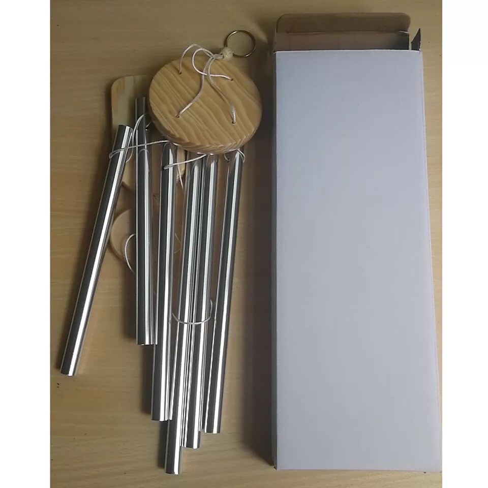 29" Wind Chimes Large Deep Tone Chapel Bells 5 Tubes Outdoor Garden Home Decor