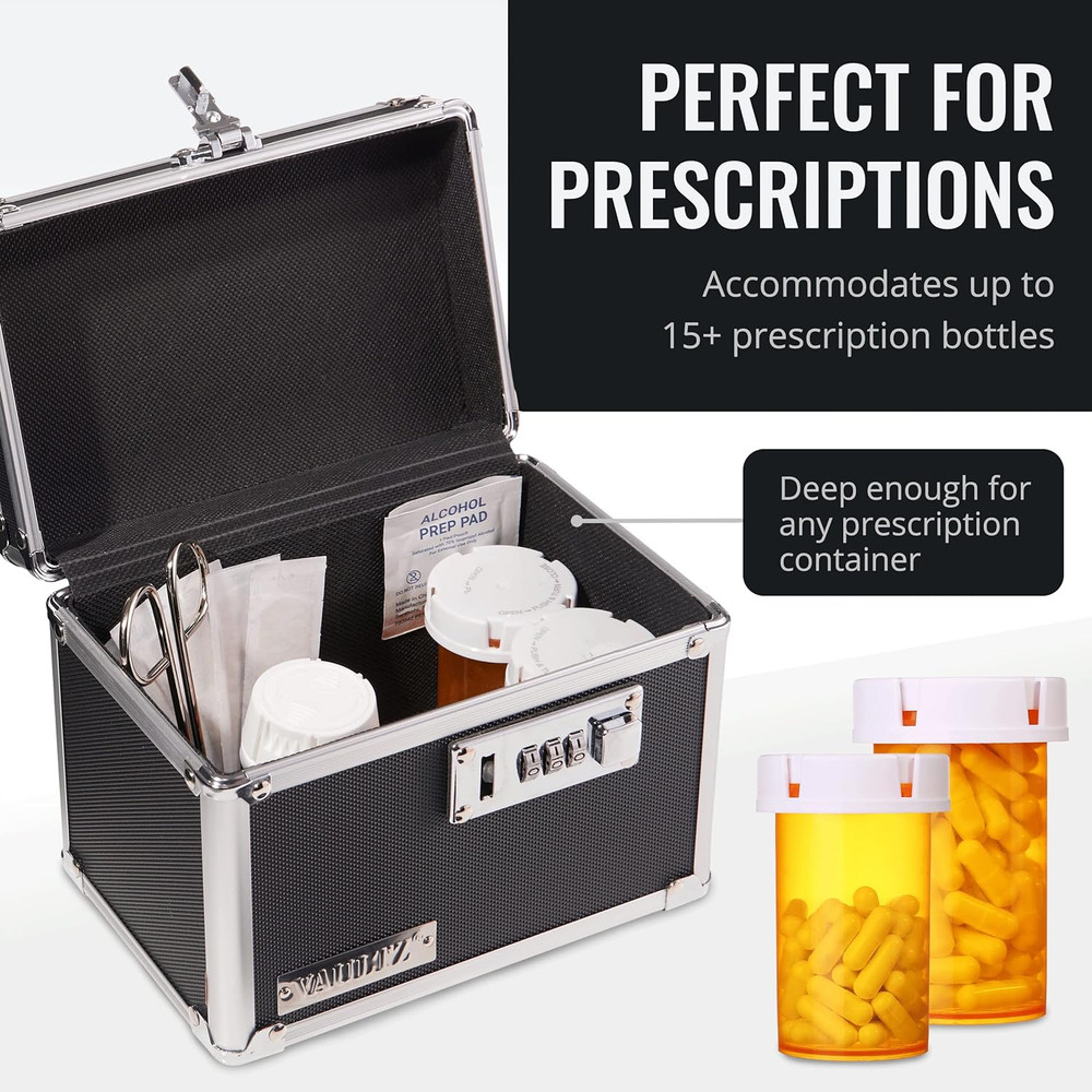 Secure Security Lock Boxes - Safe Combination Lock Box, Storage for Docu