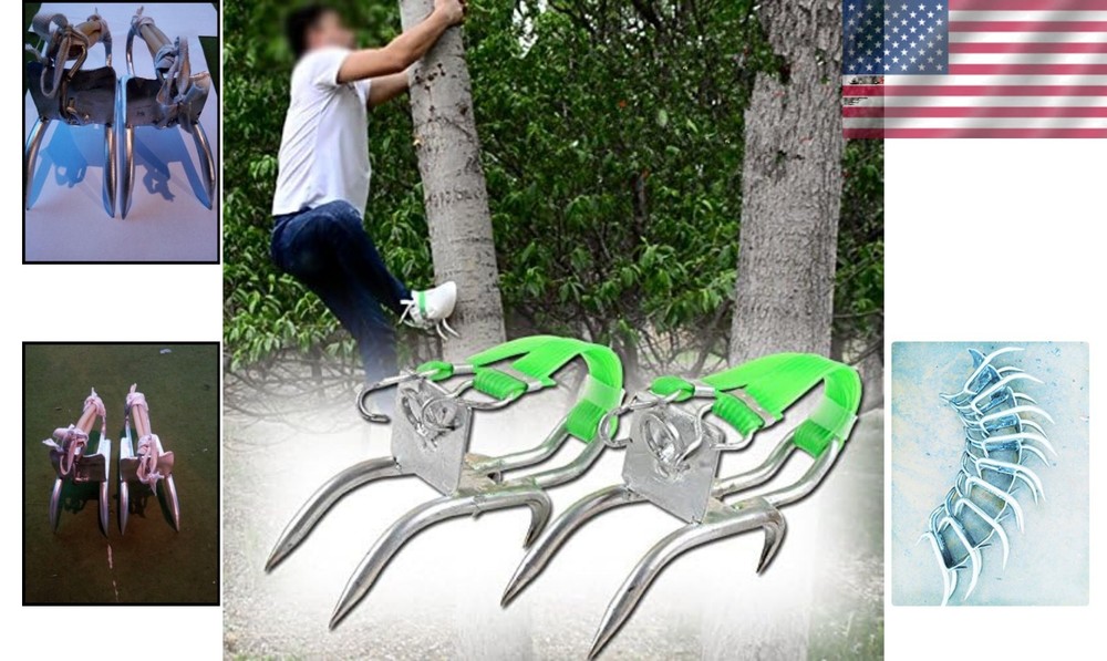 Compact Tree Climbing Spikes - Learn & Master Tree Climbing Techniques Safely