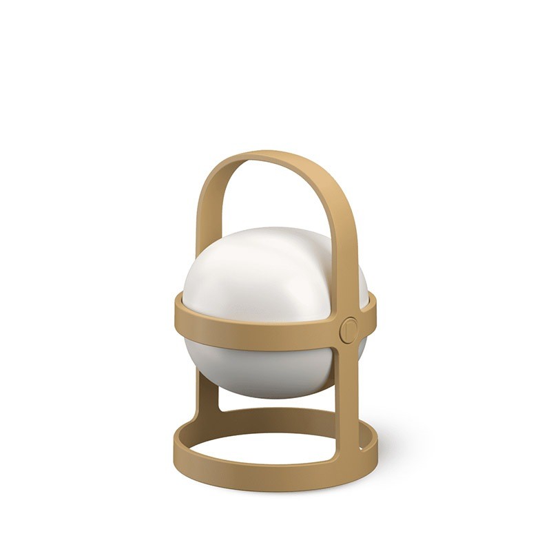 Rosendahl Soft Spot Solar Circular LED Lantern 18.5cm Wheat