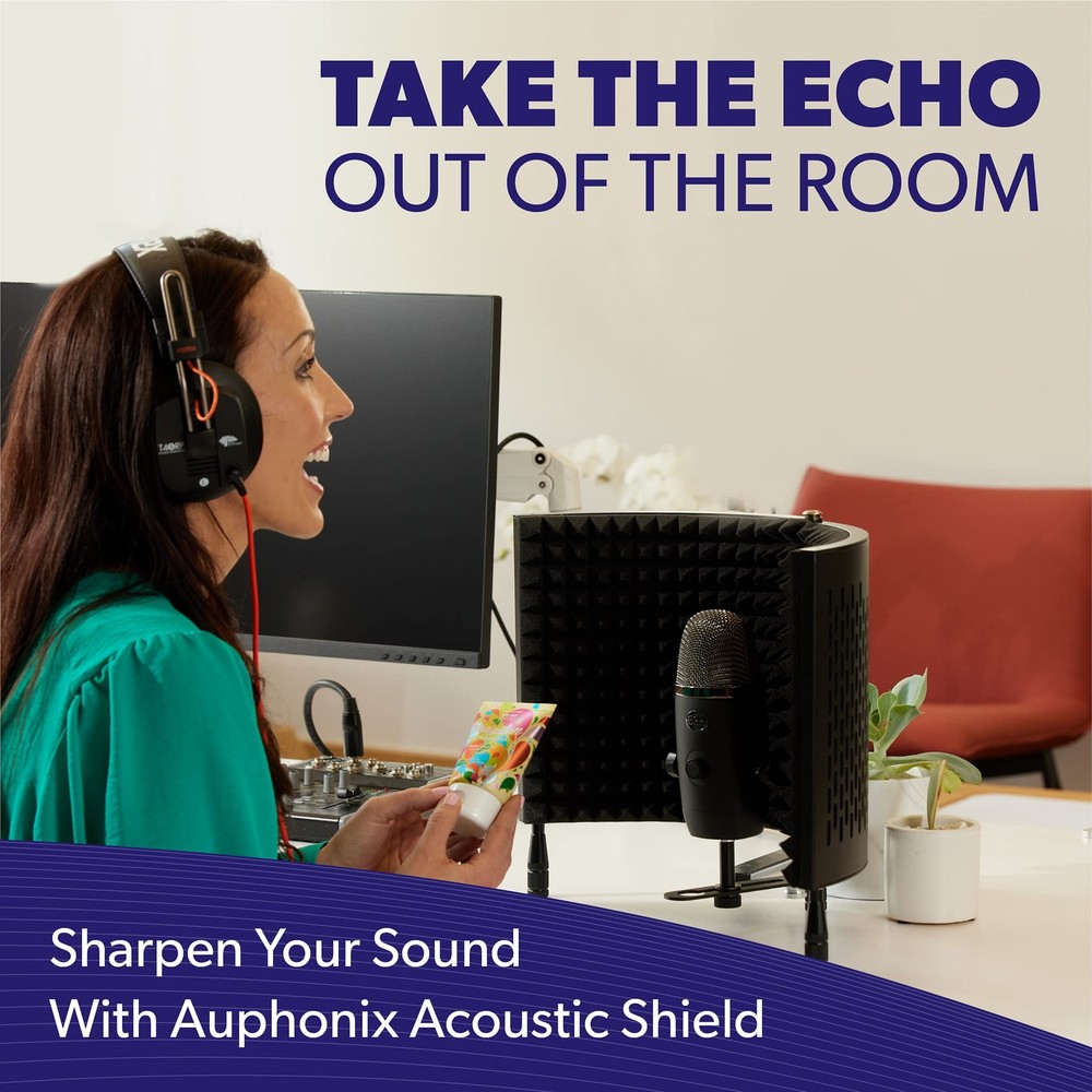 PRO Isolation Shield - Microphone Reflection Filter for Recording - Mic Studi...